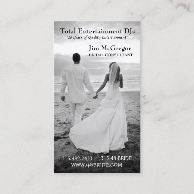 De Visite Carte nuptiale (Devant)