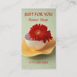 De Visite Carte personnelle Florist and Flower Shop