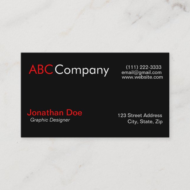 De Visite Carte personnelle Graphic Designer (Devant)