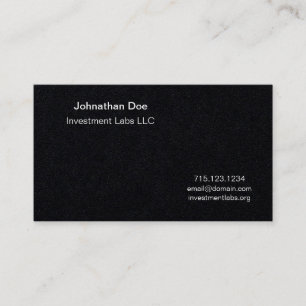 De Visite Carte personnelle Premium Black 