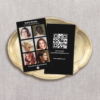De Visite Carte photo Black Social Media - Instagram