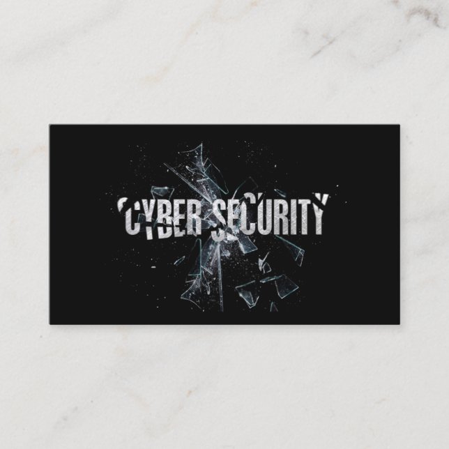 De Visite Carte piratée "Cyber Security" (Devant)