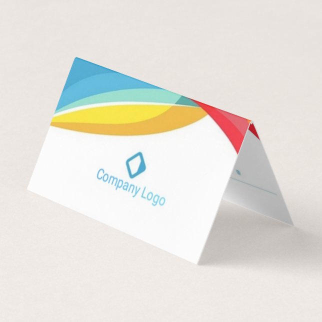 De Visite Carte pliée du concepteur (Devant)