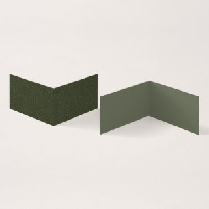 De Visite Carte pliée personnalisée - Moss Green + Texture D