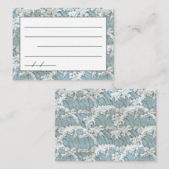 De Visite Carte Poem Poem Japonais Haiku (Devant / Derrière)