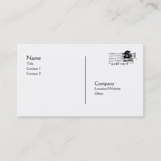 De Visite Carte postale (Devant)