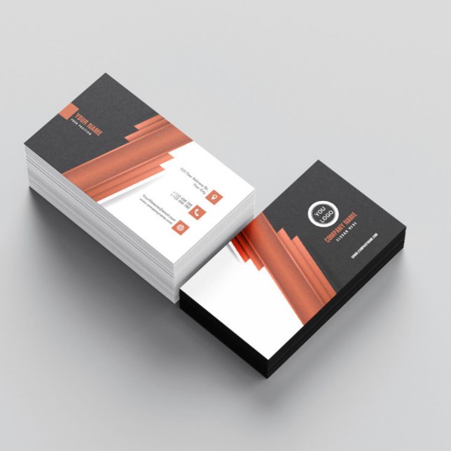 De Visite Carte professionnelle Brown élégante (Créateur téléchargé)