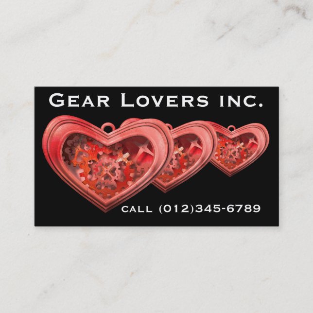 De Visite Carte professionnelle Gear Lovers (Devant)