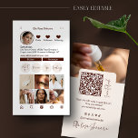 De Visite Carte professionnelle Instagram<br><div class="desc">Ce modèle de carte professionnelle Instagram est parfait pour votre petite entreprise ! Cette carte professionnelle IG moderne et élégante est facile à éditer et à personnaliser selon vos besoins. Les cartes peuvent être utilisées pour les petites entreprises, les salons de beauté, les esthéticiennes, les coiffeurs, les entreprises de bien-être,...</div>