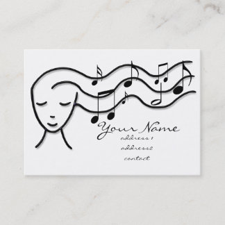 De Visite carte profil musique