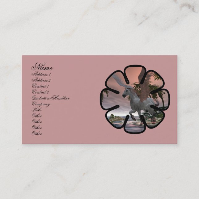 De Visite Carte profil Pegasus Cove (Devant)