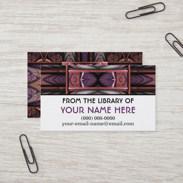 De Visite Carte Rennie Mac Media (Devant/Arrière en situation)