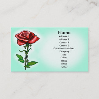 De Visite Carte rose