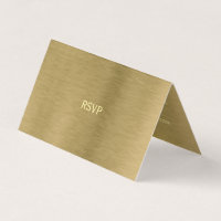 Carte RSVP Faux Gold Metal Texture