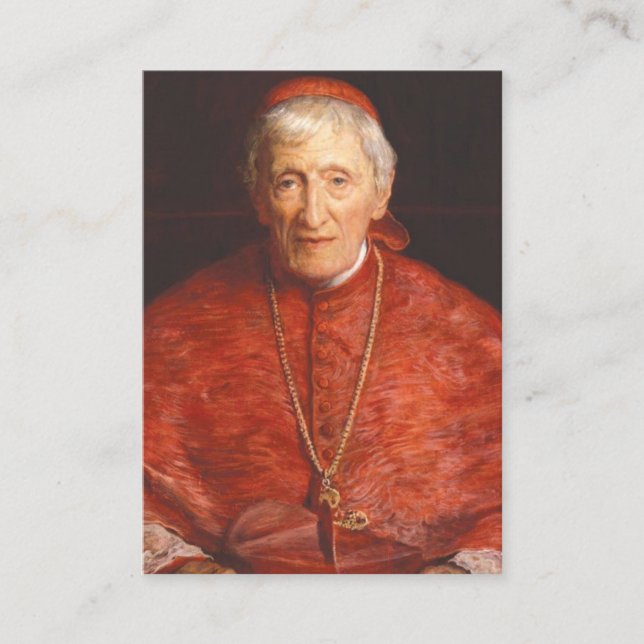 De Visite Carte Sainte du Cardinal John Henry Newman Catholi (Devant)