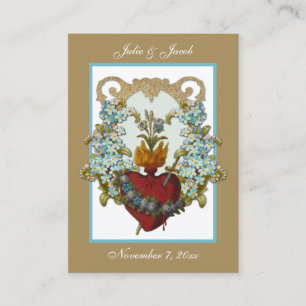 De Visite Carte Sainte Marie pour mariage catholique