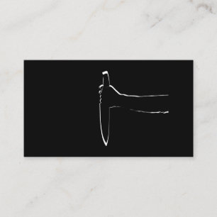 De Visite Carte Sharp Knife