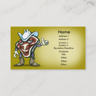De Visite Carte Steak