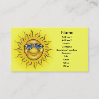 De Visite Carte Sunshine