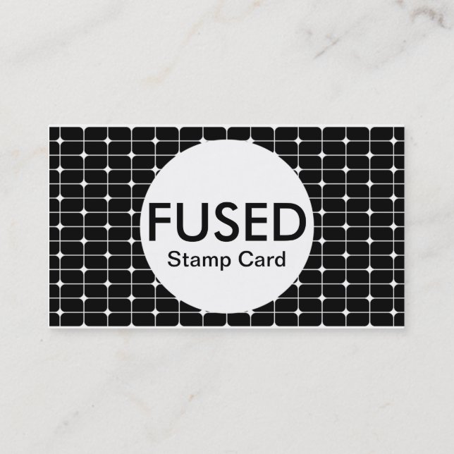 De Visite carte tampon fusionnée (couleur personnalisable) (Dos)