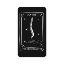 Carte Tarot Mystique Chiropracteur noir et blanc