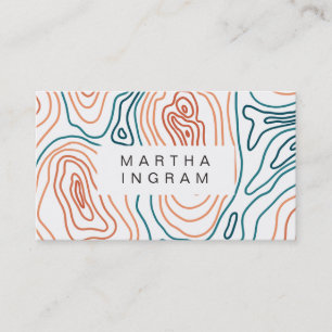 De Visite Carte topographique moderne Design abstrait