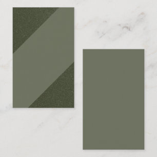 De Visite Carte Verte Diagonal Split - Personnalisable
