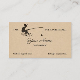 De Visite Carte Victorian Personnalisable Pêche