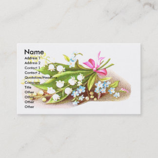 De Visite Carte victorienne d'album au muguet