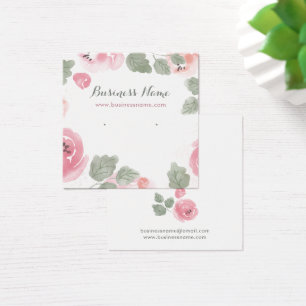 De Visite Cartes à oreilles Arrière - plans Roses couleur ro