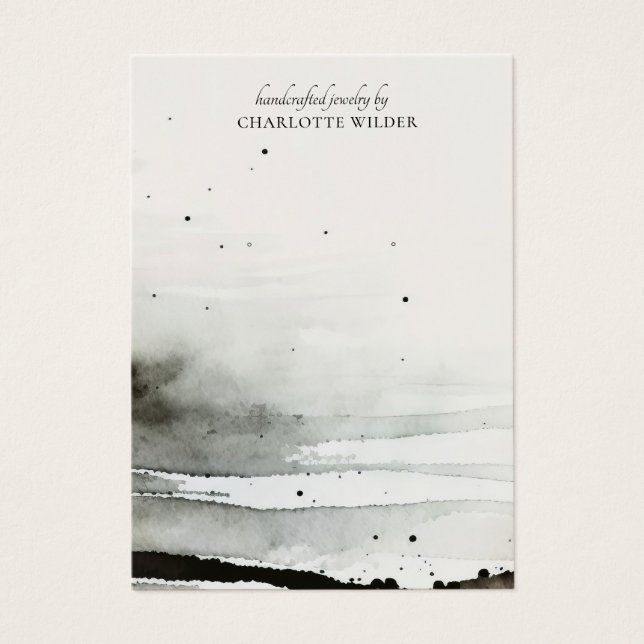 De Visite Cartes d'affichage Abstraites pour bijoux à oreill (Devant)