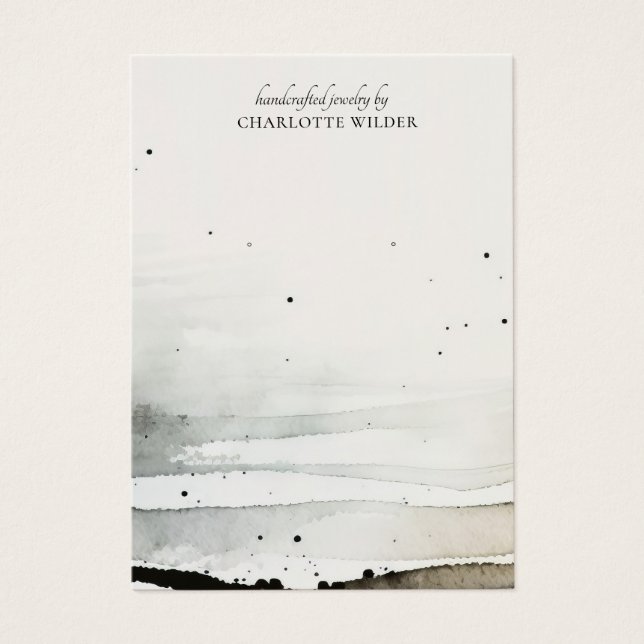 De Visite Cartes d'affichage Abstraites pour bijoux à oreill (Devant)