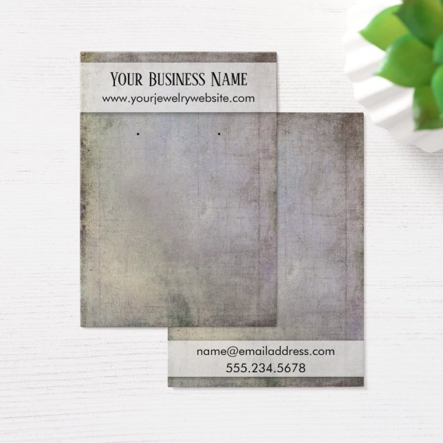 De Visite Cartes d'affichage des porteuses rustiques Earthto (Bureau)