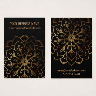 De Visite Cartes d'affichage des supports d'oreille en or Ma