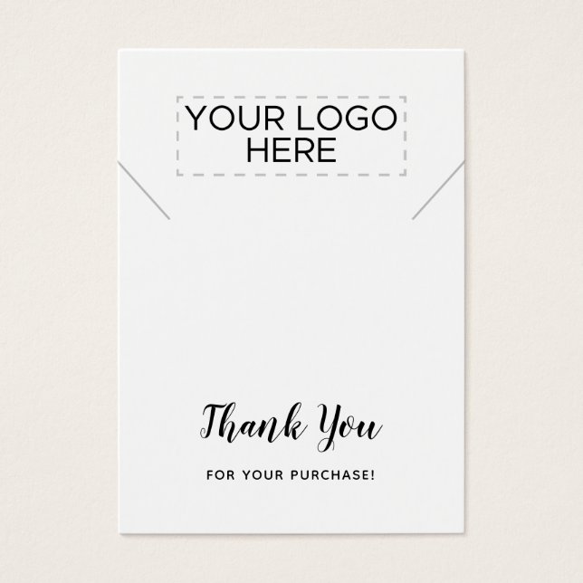 De Visite Cartes d'affichage du collier Merci (Devant)