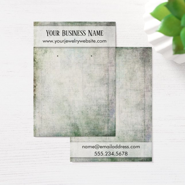 De Visite Cartes d'affichage du support d'oreille rustique (Bureau)