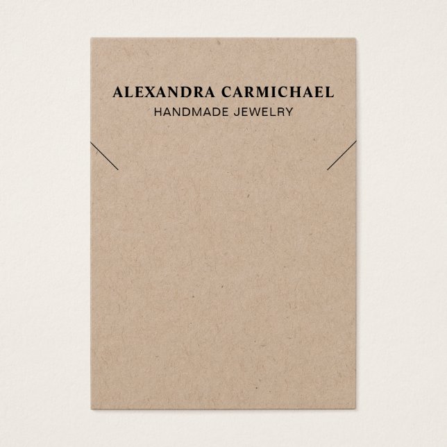 De Visite Cartes d'affichage pour bijoux artisanales à look  (Devant)