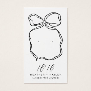 De Visite Cartes d'affichage pour bijoux artisanales en ruba