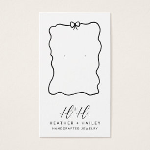 De Visite Cartes d'affichage pour bijoux artisanales en ruba