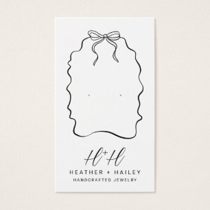 De Visite Cartes d'affichage pour bijoux artisanales en ruba