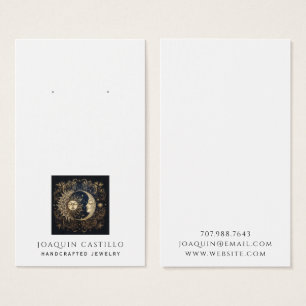 De Visite Cartes d'affichage pour bijoux Céleste Sun Moon