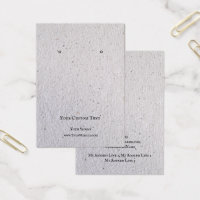 Cartes d'affichage pour bijoux, Recycle Papier gri
