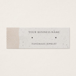 De Visite Cartes d'affichage rose Gold Geometry Stud