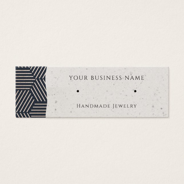 De Visite Cartes d'affichage rose Gold Navy (Devant)