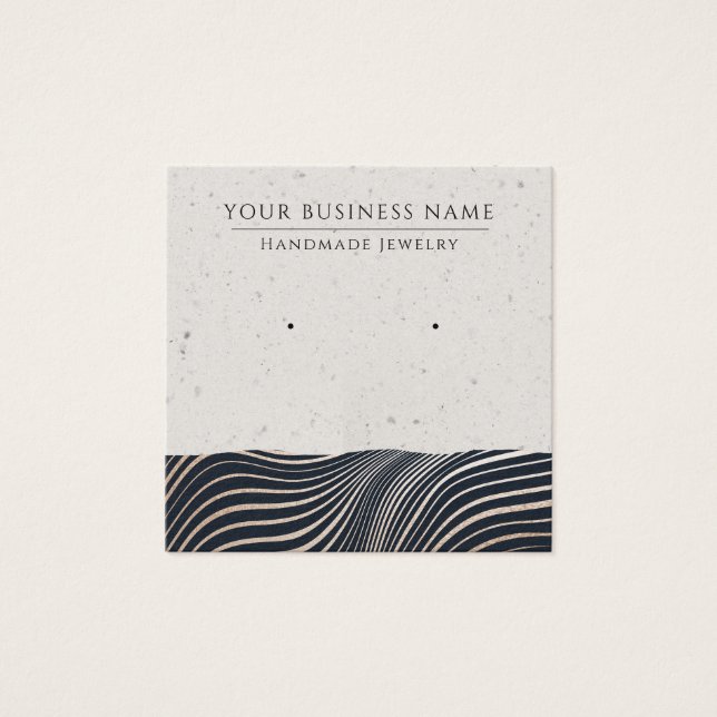 De Visite Cartes d'affichage rose Gold Stripes (Devant)
