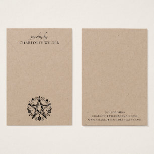 De Visite Cartes d'affichage Rustique Pagan Kraft