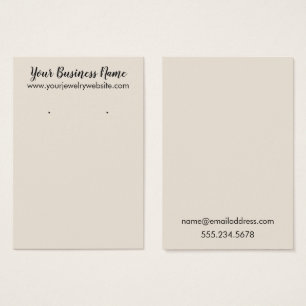 De Visite Cartes d'affichage simples à porter en crème