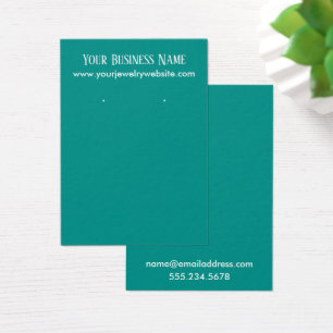 De Visite Cartes d'affichage Turquoises simples et minimes p