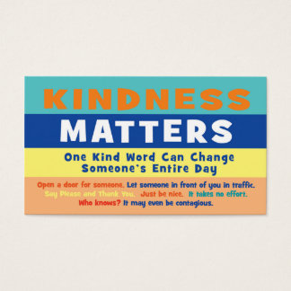 De Visite Cartes Kindness Matters