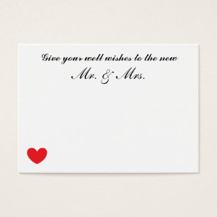 De Visite Cartes mariage "Bien Veux"